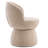 Upholstered Boucle Accent Chair Swivel Armless Barrel Chiar-1415000668