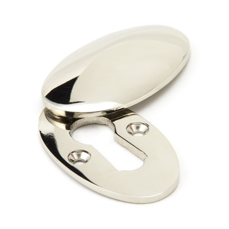 Escutcheon & Cover Door Accessory, Polished Nickel