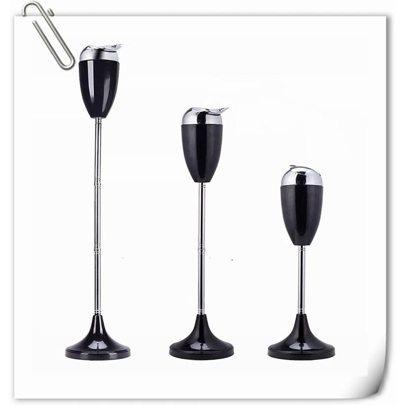 Rephen Stainless Steel Ashtray, Black