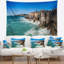 Seascape en cascais de polyester de tapisserie avec accessoires suspendus inclus-28500392