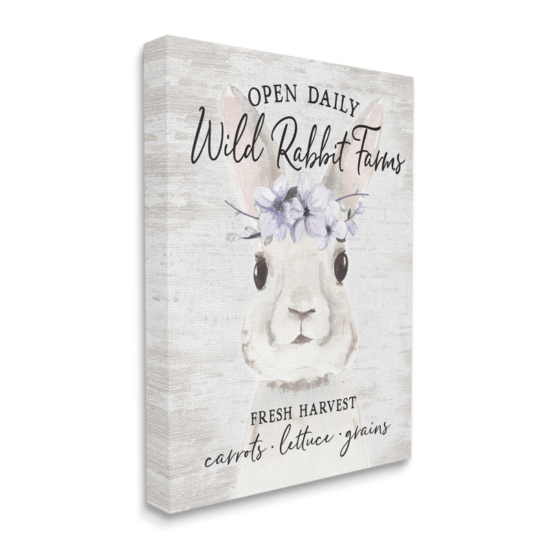 Wild Rabbit Farms, H 20 po x l 16 po x P 1,5 po, Toile tendue