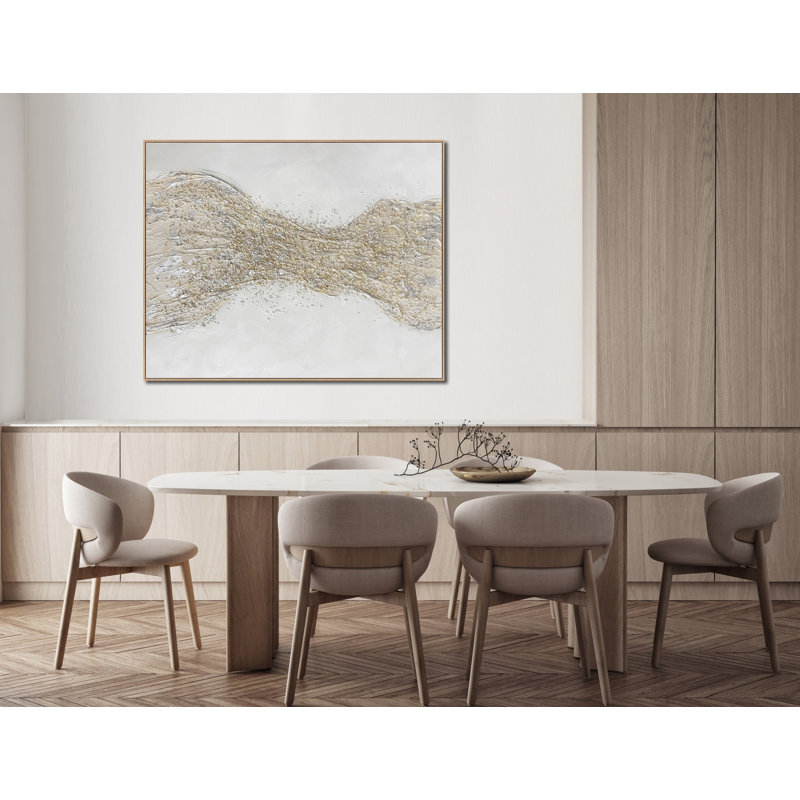 Golden Divide Canvas Wall Art