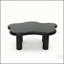 Table basse de 40 pouces en forme de nuage avec 4 pieds ronds, convenant aux salons, noir-130020465