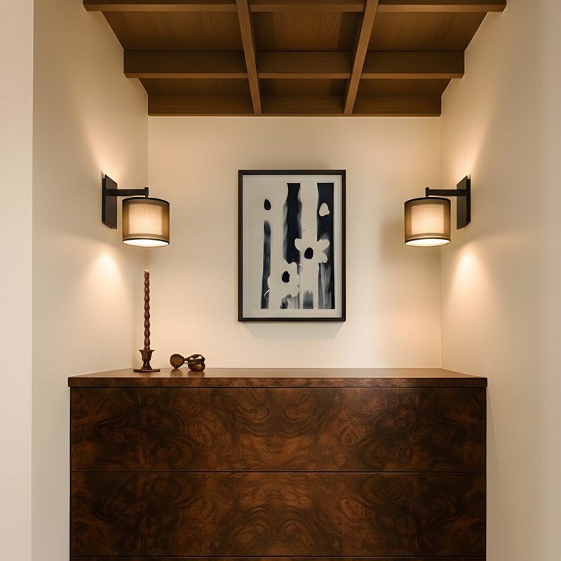 Saturnia Plug-in Armed Sconce, Deep Patina Bronze