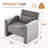 3-in-1 Convertible Adjustable Sleeper Chair Bed