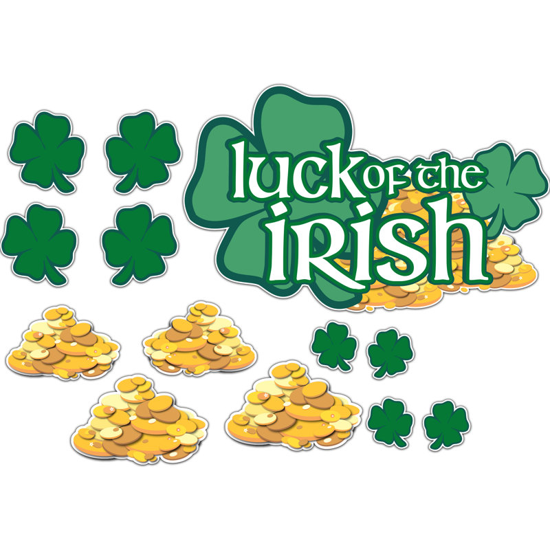 Ensemble de 13 panneaux pour la cour de la Saint-Patrick