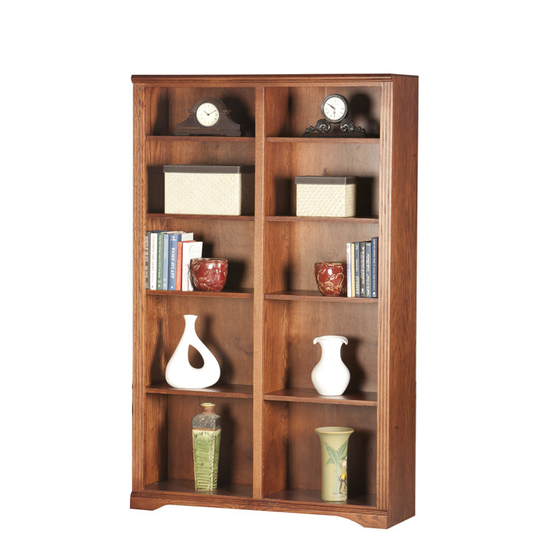Rafeef Bookcase, Concord Cherry, (5 Shelves) 72” H x 45” W x 14” D