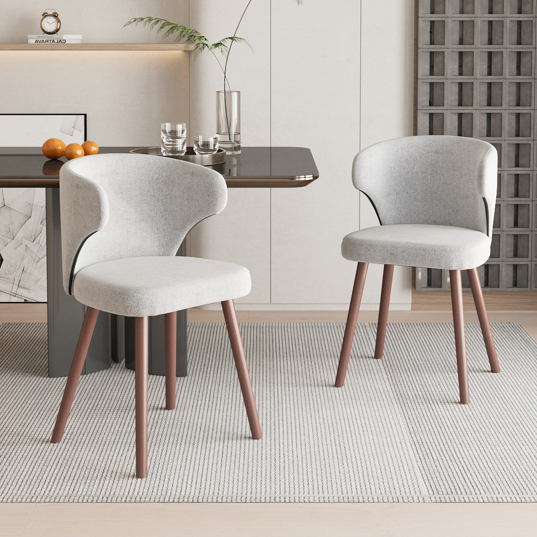 49cm H Upholstered Wing Back Accent