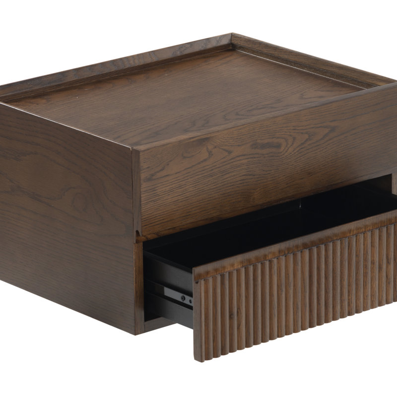Table de chevet flottante Archibald Dontay, Noyer