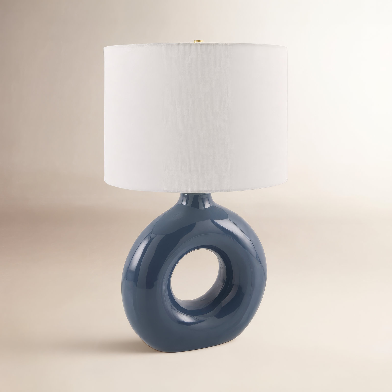 Roumel Ceramic Table Lamp, Blue