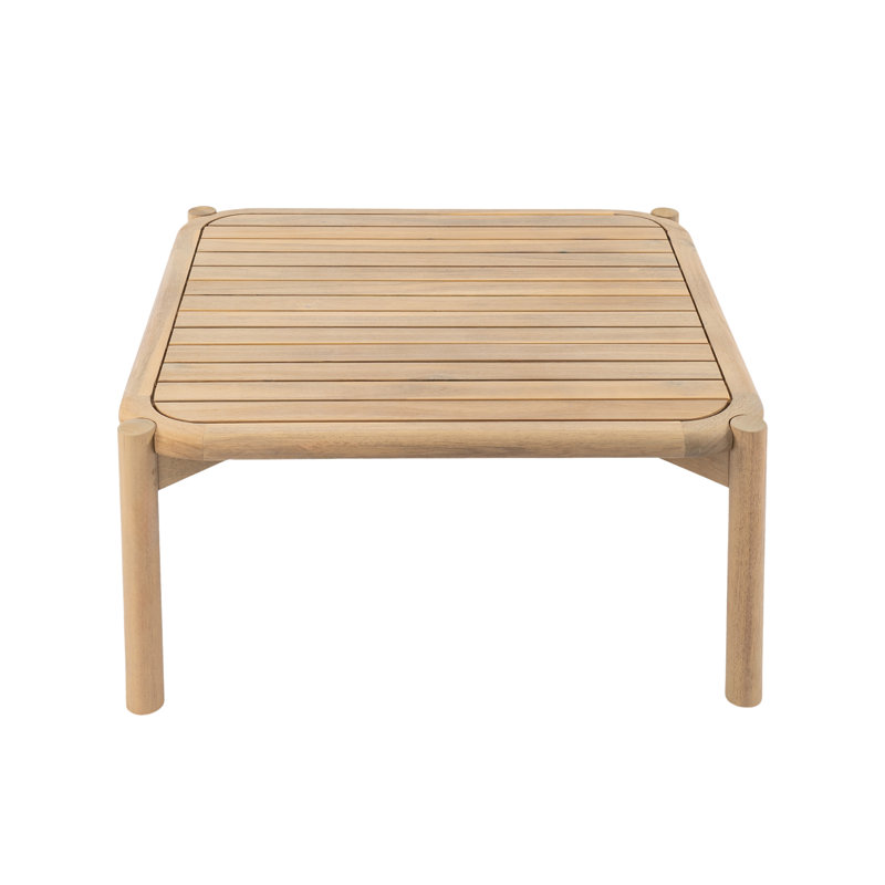 Folra Elegant Solid Acacia Wood Square Coffee Table