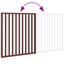 Archie & Oscar Dog Gate Foldable 2 Panels Brown 160 Cm Poplar Wood-637517270-637517265