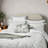 Amalia Pillow Case Pairs Sp White/Silver