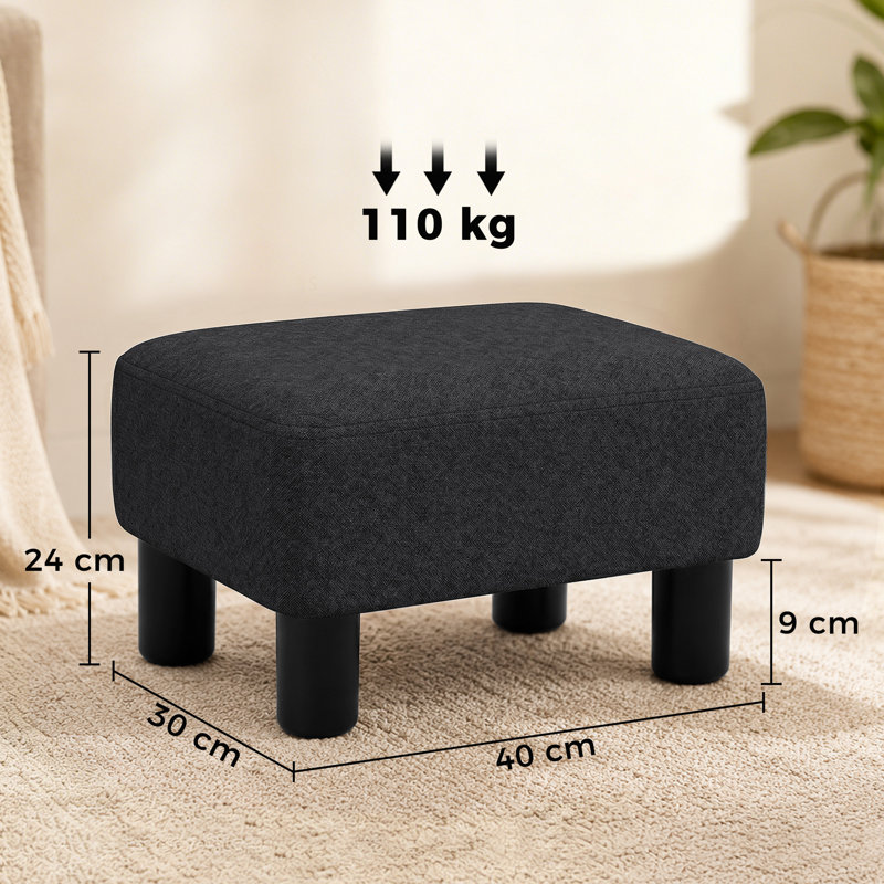 40cm Wide Solid Colour Ottoman