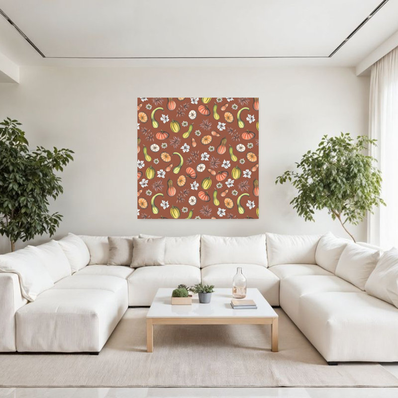 Art contemporain, art contemporain d'automne, H 48 po x l 48 po