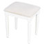 Bureau de 43,66 po avec 13 ampoules, 3 modes d'éclairage, miroir à trois volets, 5 tiroirs, tablettes et charge intégrée, charme côtier pour table de maquillage dans les tons classiques, tiroirs de chambre à coucher,