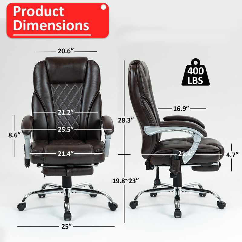 Tarteel Cotton Executive Chair, Brown