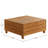 Nichael Barton 31.9" Wide Outdoor Eucalyptus Square Wood Coffee Table with Lift Top Storage Compartment
