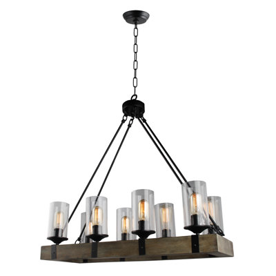Barkley 8 - Light Dimmable Cylinder Chandelier