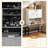 47" W Barn Door Flip Shoe Cabinet With Mesh Metal Legs Padded Bench-668557626