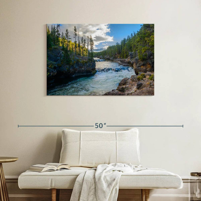 Alvord Yellowstone Autumn River, H 26 po x l 39 po