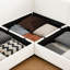 Chenille en tissu 3 en forme de U avec rangement - cylindrique et pour une assise confortable-2110992957