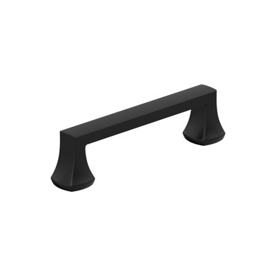 Hybridize 3-3/4 inch (96mm) Center-to-Center Matte Black Cabinet Pull - 10 Pack