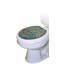 Adhésif décoratif pour siège de toilette Classic Victorian Feather-4319914