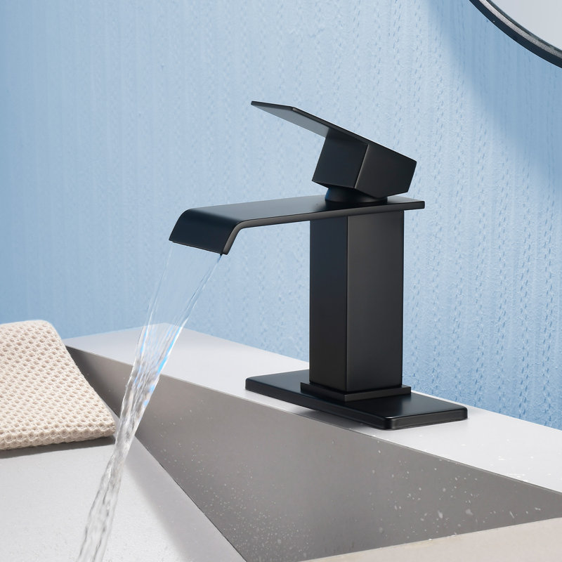 Bathroom Faucet, Modern Single Handle Bathroom Faucets For 1 Or 3 Hole Bathroom Sink Faucet Vanity Washbasin Faucet Lavatory Mixer Taps With Pop-up Drain And Supply Hoses