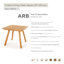 ARB Teak Outdoor Collection Outdoor Teak Dining Table-814249163