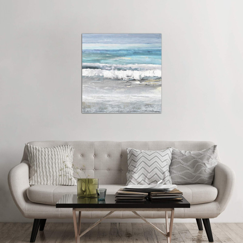 Tides I by Rachel Springer - Wrapped Canvas Painting, 93.98 cm H x 93.98 cm W x 1.91 cm D