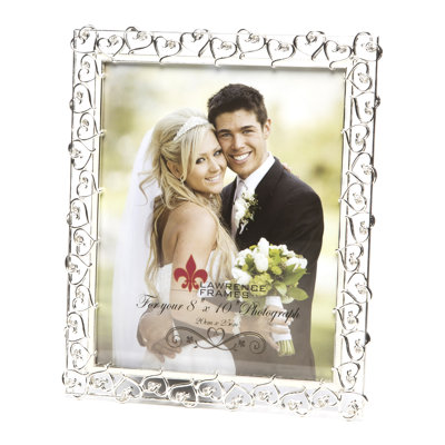Ivory Metal Embossed Picture Frame