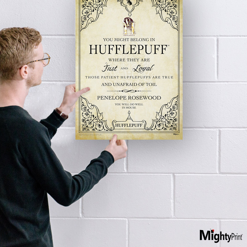 Harry Potter (Hufflepuff Assigned - Personalized)  Wall Art