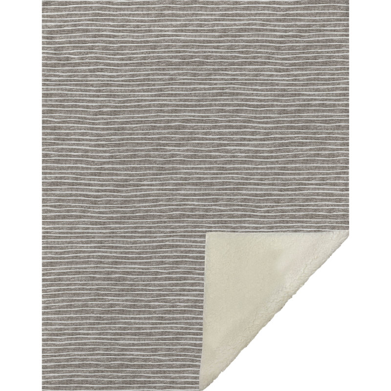 Jeté en sherpa Addison, Taupe