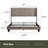 Nestl Wingback Diamond Upholstered Platform Bed-101072302-101072301