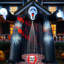 Arcade avec fantôme d'Halloween gonflable