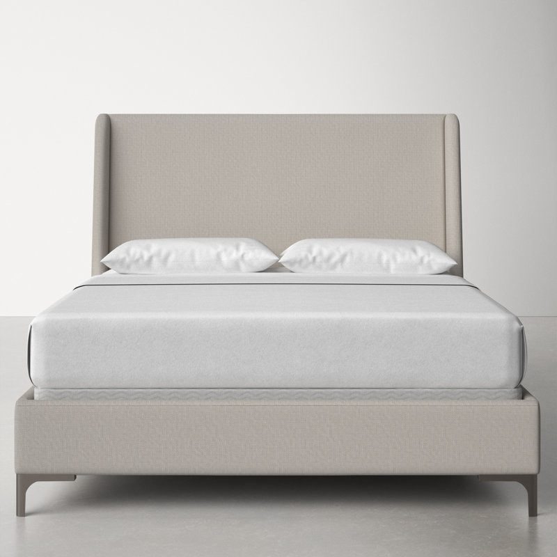 AllModern Ancel Upholstered Wingback Bed & Reviews | Wayfair