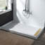 60" x 30" D Single Threshold Shower Panel Base with Drain Assembly and Drain Cover Included, Non-Slip-65134712-65273730