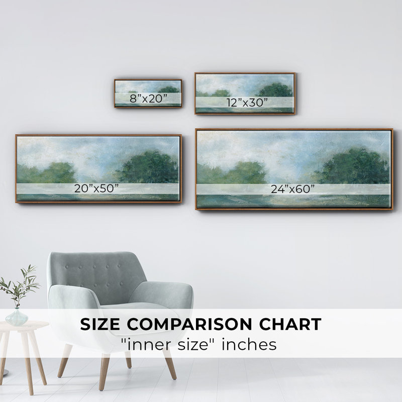 Summer Afternoon- Framed Canvas, 8" H x 20" W