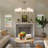 5-Light Dimmable Sputnik Modern Linear Chandelier-1362898842