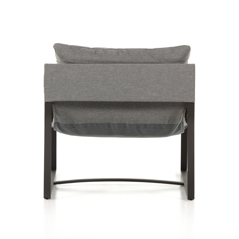 Avon Outdoor Lounge Chair, Charcoal