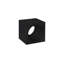 Void Side Table, Black Stone