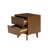 Solid Wood Groove Handle 2-Drawer Nightstand-1975598145