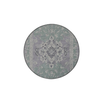 Machine Washable Gray Area Rug