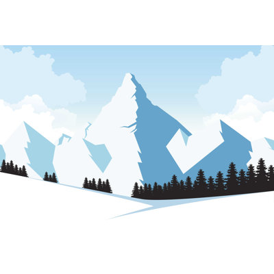 " Background Of Snowy Mountains "