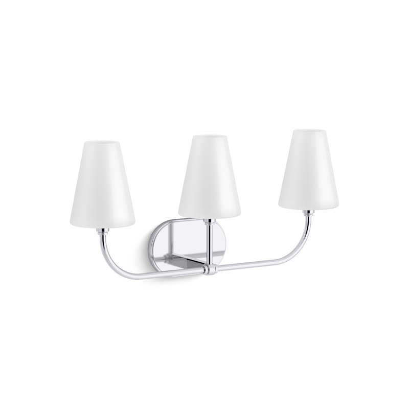 Kernen By Studio McGee Three-Light Sconce, Polished Chrome