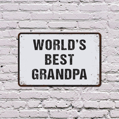 Worlds Best Your Word Of Choice 7 Inch x 10 Inch Novelty Aluminum Sign