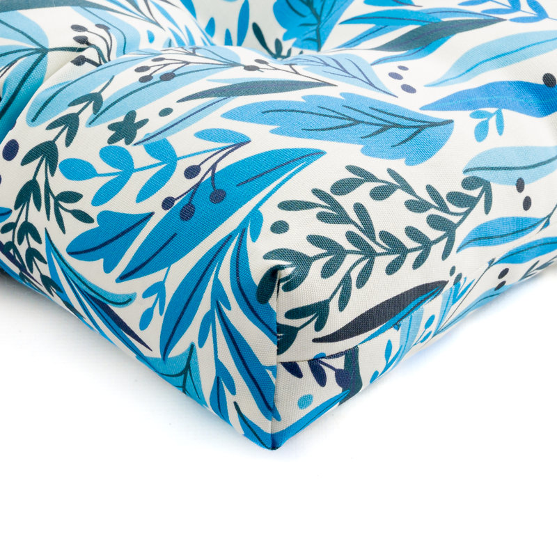  Coussin de chaise d'extérieur en acrylique Italia, Aloha azur