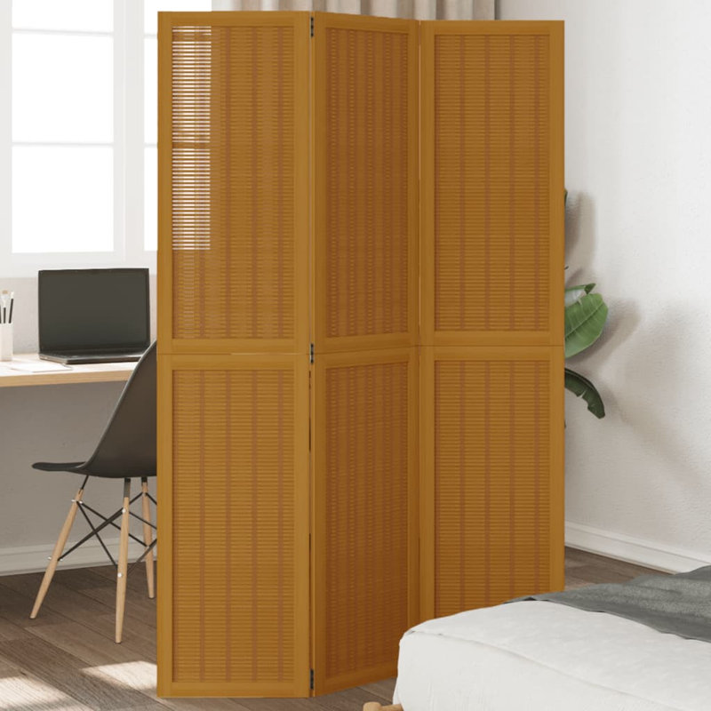 Onah Solid Wood Accent Room Divider, 180cm H x 110cm W