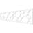 46 3/4"W x 10"H x 3/8"T Hemingway Fretwork Moulding, Architectural Grade PVC-97745705-97745708